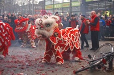 Leeuwendans en drakendans voor Chinees Nieuwjaar Rotterdam 2017